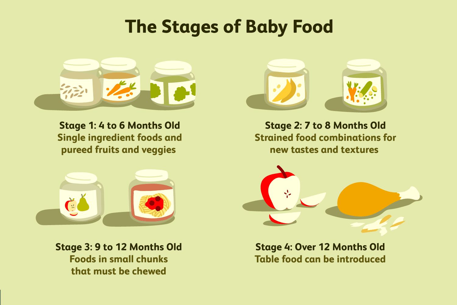 Tips for Introducing Gerber Foods The Stages of baby food
